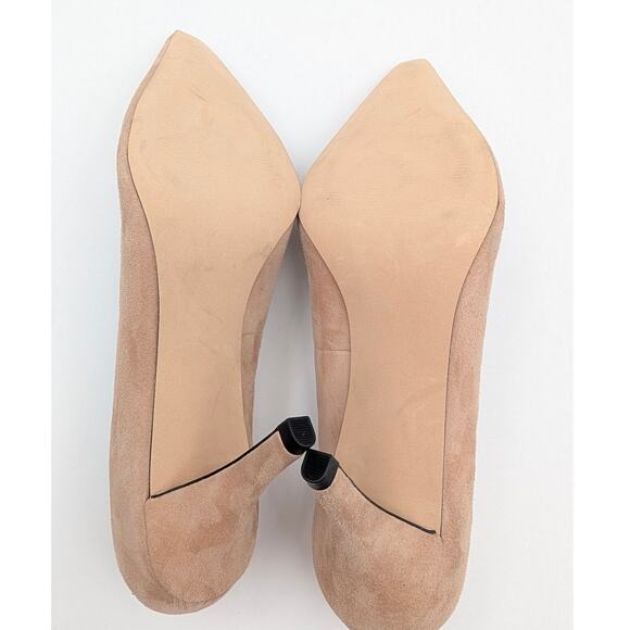 Nordstrom Lexxy Pointed Toe Heel Pumps Women's Tan Light Size US8M EU39 - Picture 8 of 11